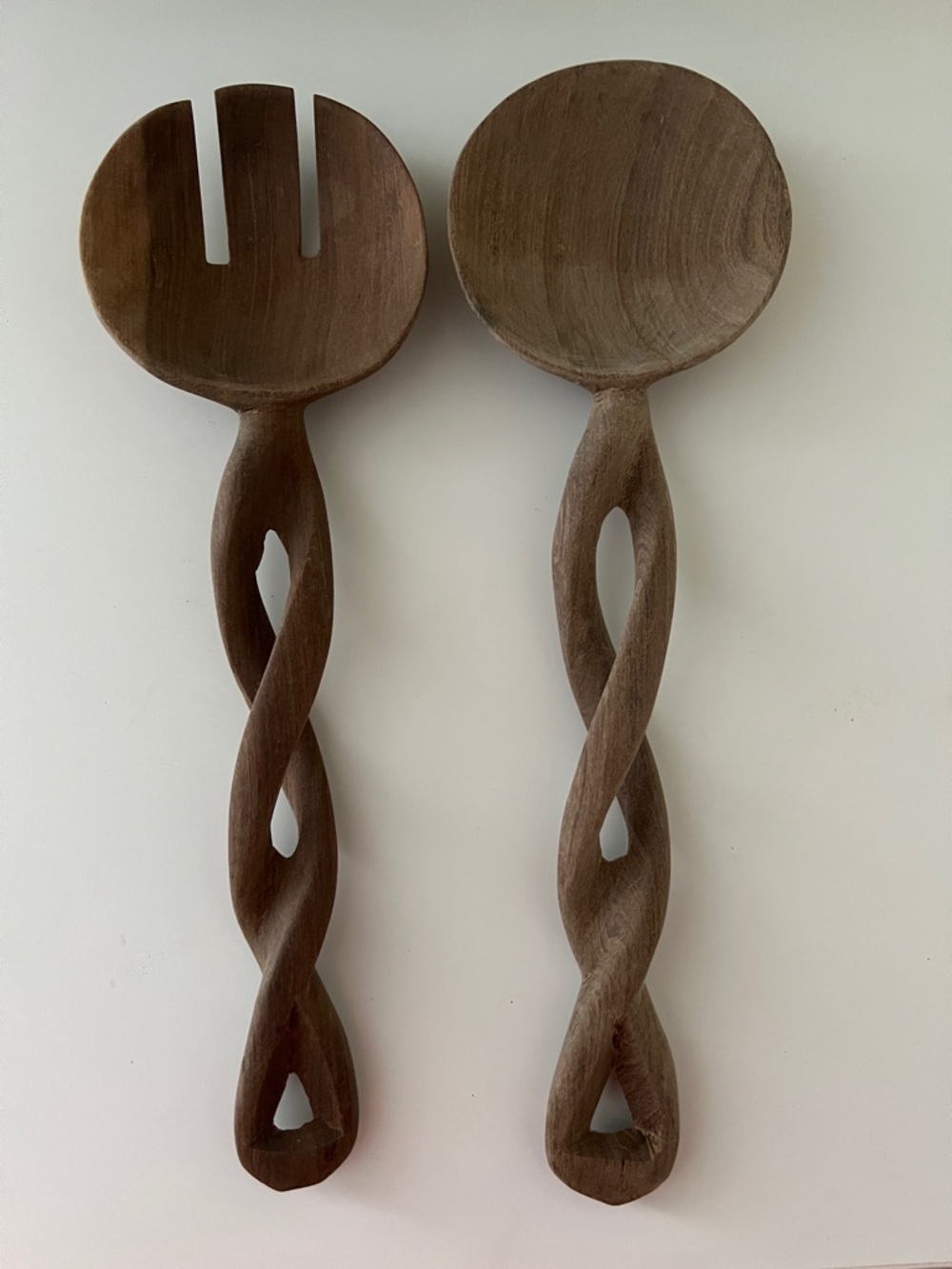 Wooden serving spoons - set of 2